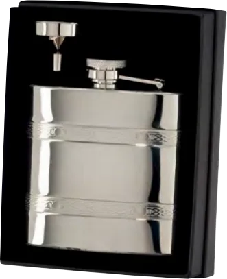 Balefire 6oz Steel Hip Flask