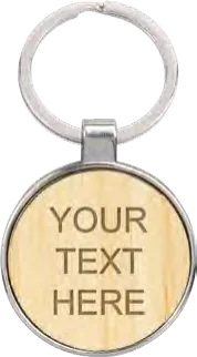 Echo Bamboo Circle Keyring