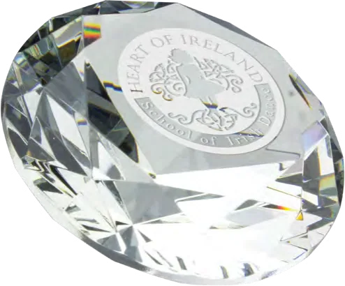 Impulse Diamond Impulse Blue Paperweight Red Paperweight