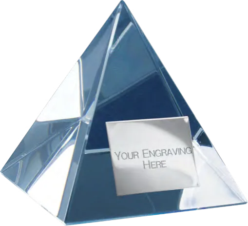 Mystical Pyramid Engravable Paperweight