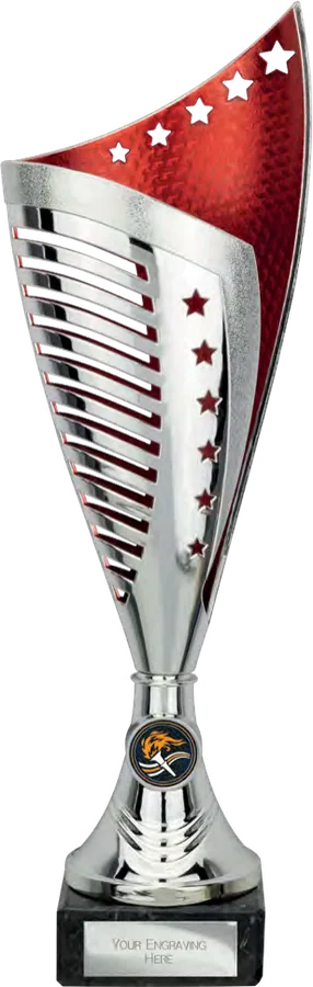 Nebula Red & Silver