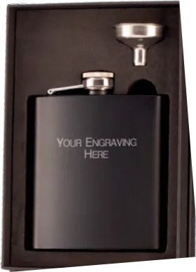 Pioneer 6oz Steel Hip Flask