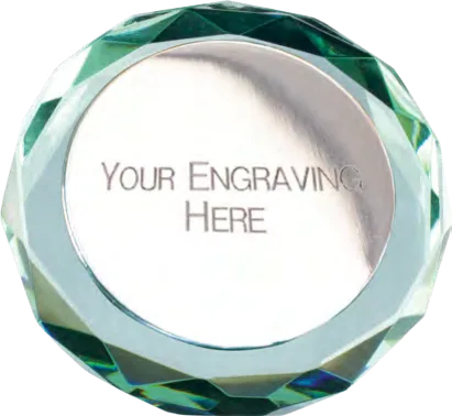 Saturn Engravable Jade Paperweight