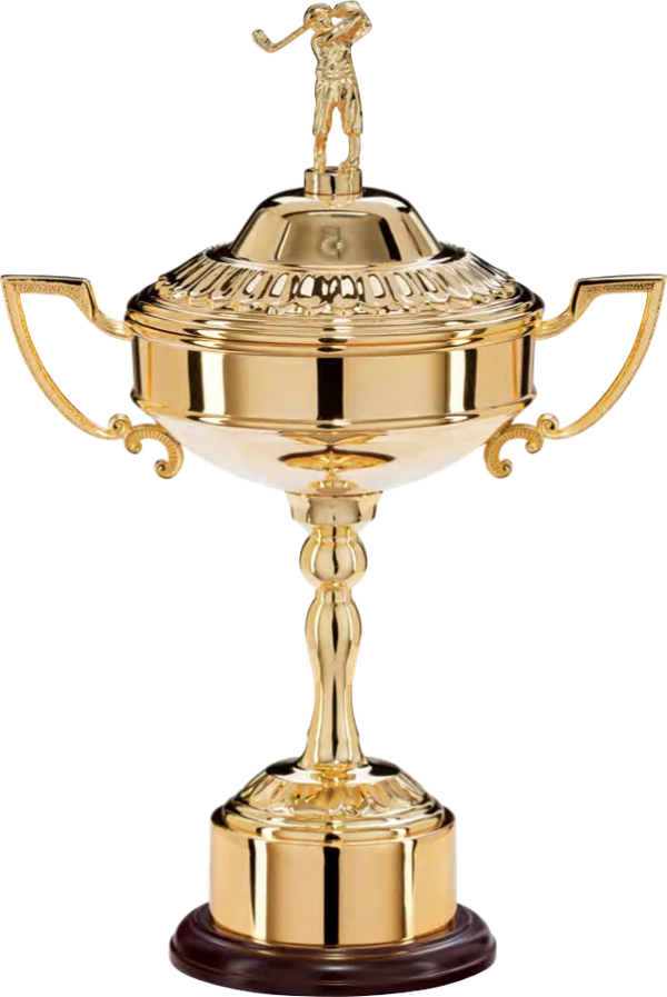 Sterling Electro Plated Gold Finish Golf Cup
