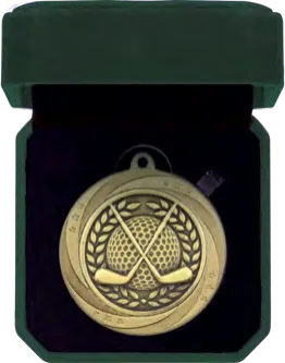 Superstar Golf Medal & Box 60mm